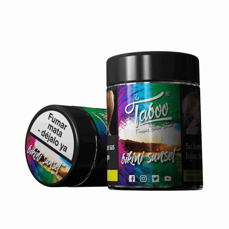 Taboo Tytoń do Shishy Bikini Sunset 50 g Aromat: guma balonowa, melon