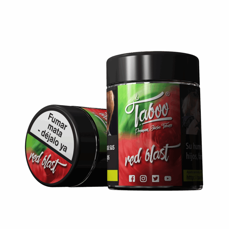 Taboo Tytoń do Shishy Red Blast 50 g: malina, mięta