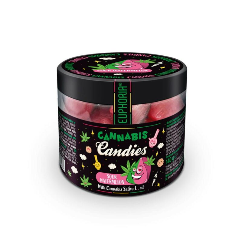 Cukierki CBD Sour Watermelon 140g