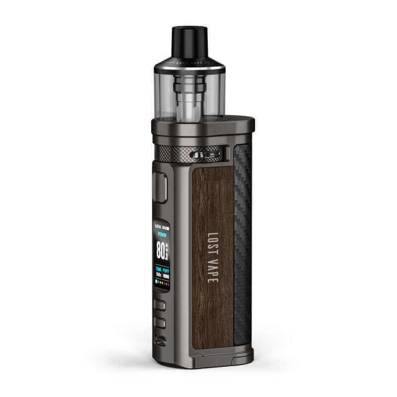 Lost Vape Centaurus Q80 Kit (SS / Walnut Wood))